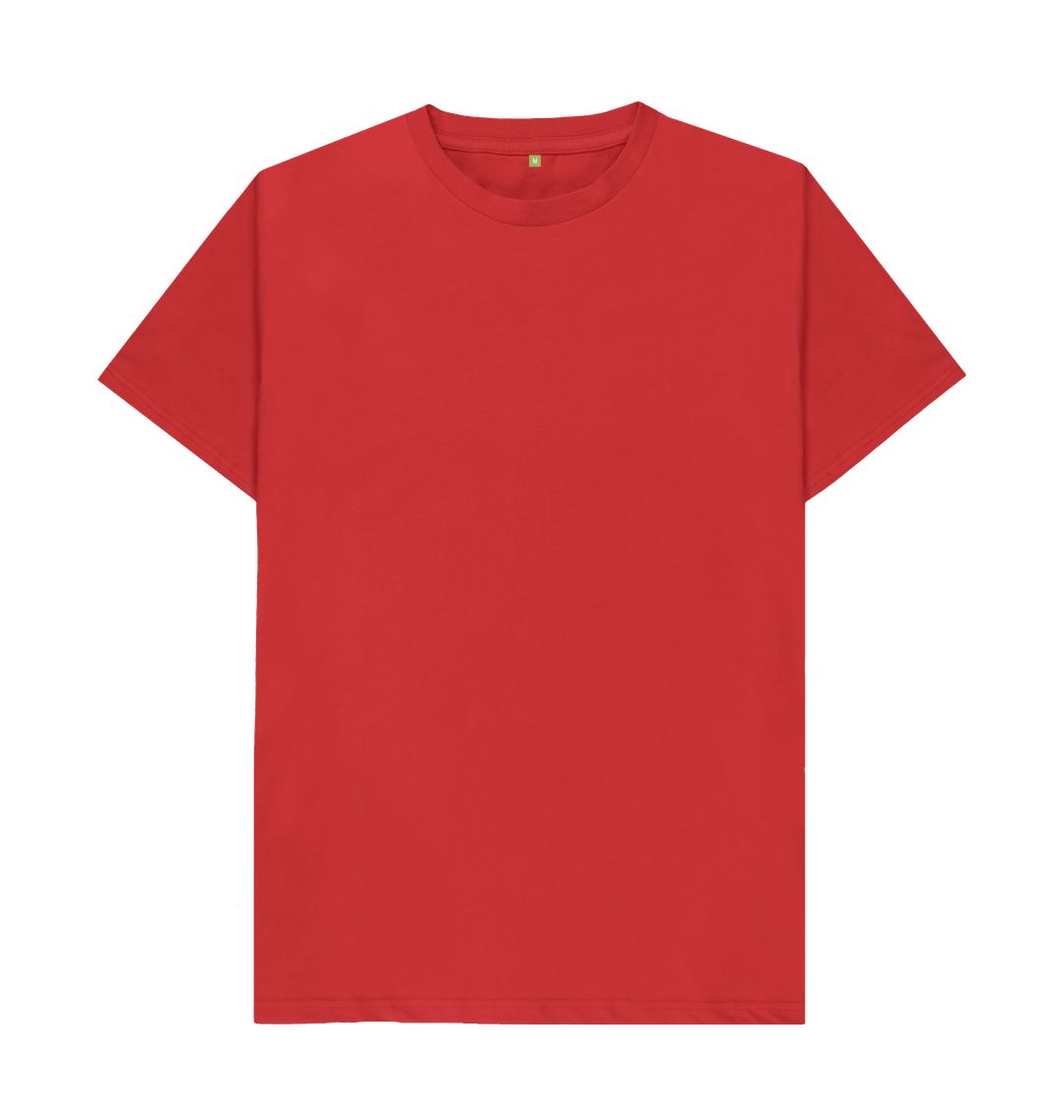 Red Men's organic cotton t-shirt