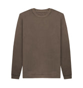 Chocolate Men's organic cotton sweatshirt