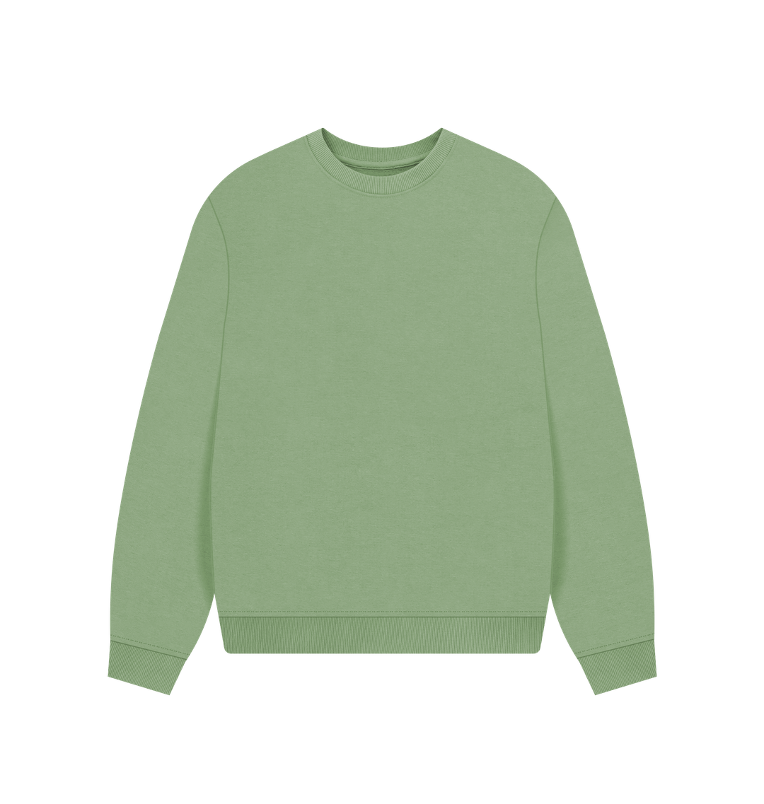 Sage Women's organic cotton oversized sweatshirt