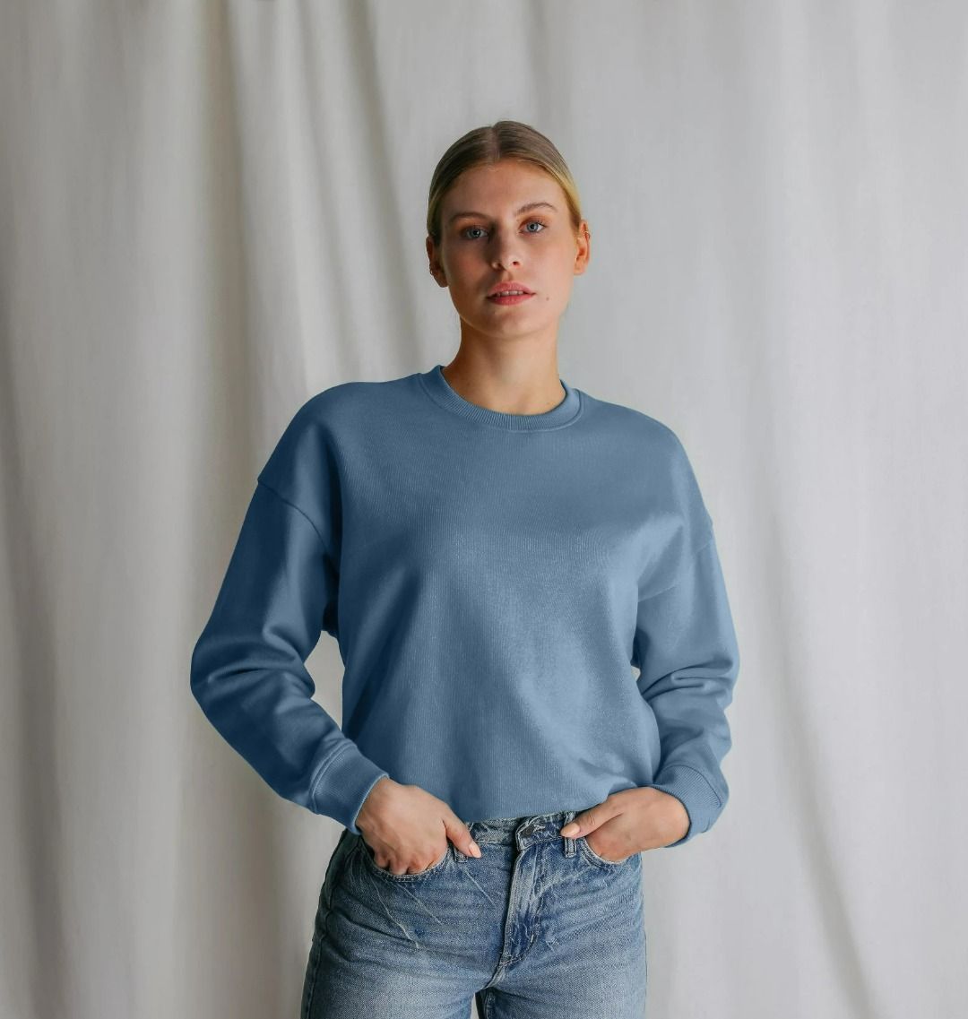 Women's organic cotton oversized sweatshirt