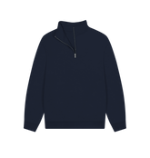 Navy Women's quarter-zip sweatshirt