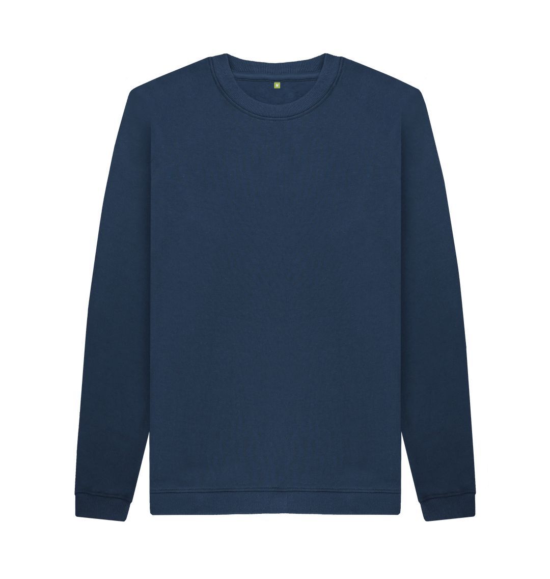 Navy Blue Men's organic cotton sweatshirt