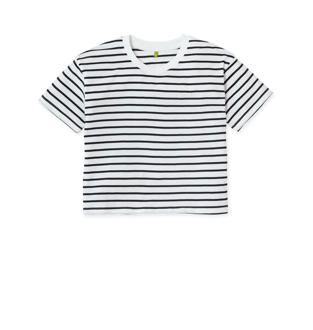 Navy Stripes Printed T-shirt Front