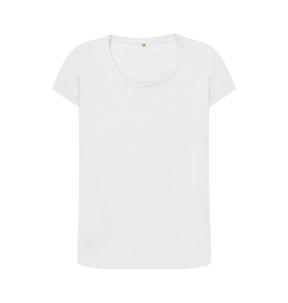 White Women's organic cotton scoop neck t-shirt