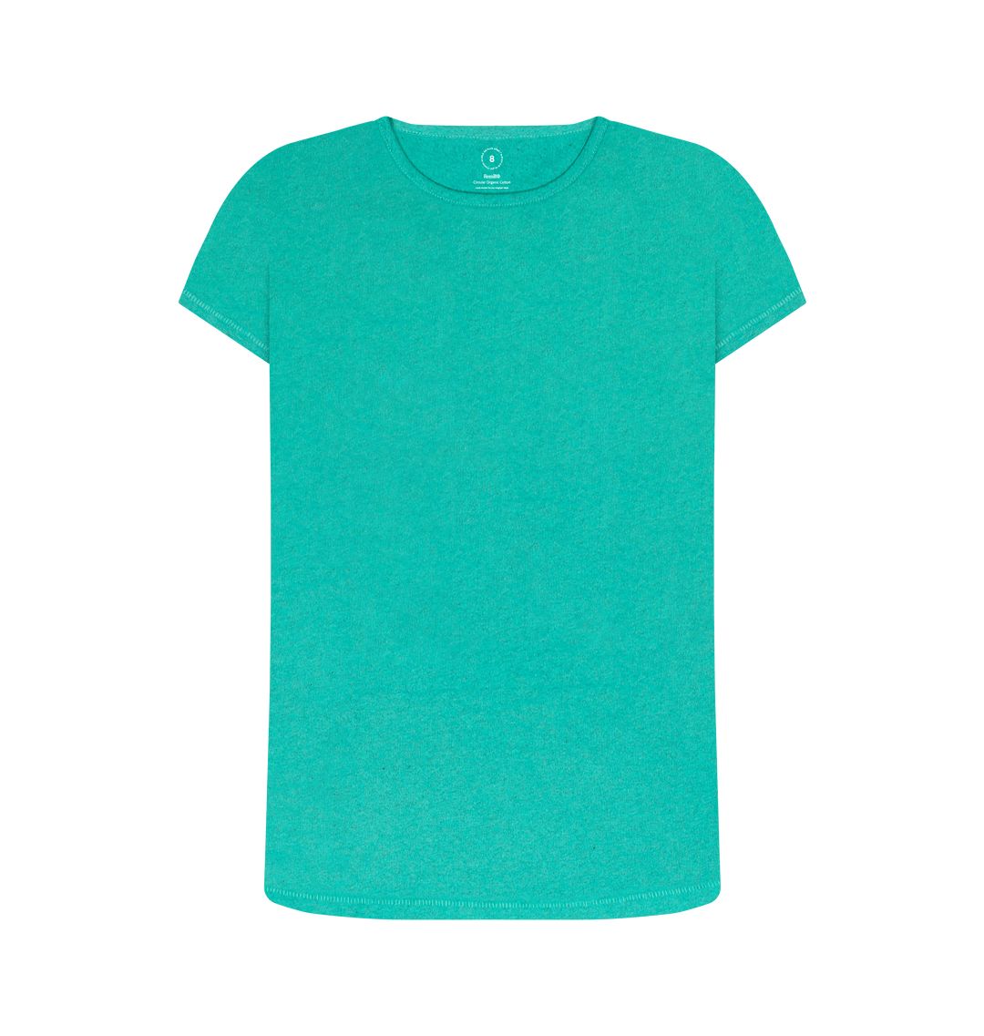 Seagrass Green Women's sustainable essential t-shirt
