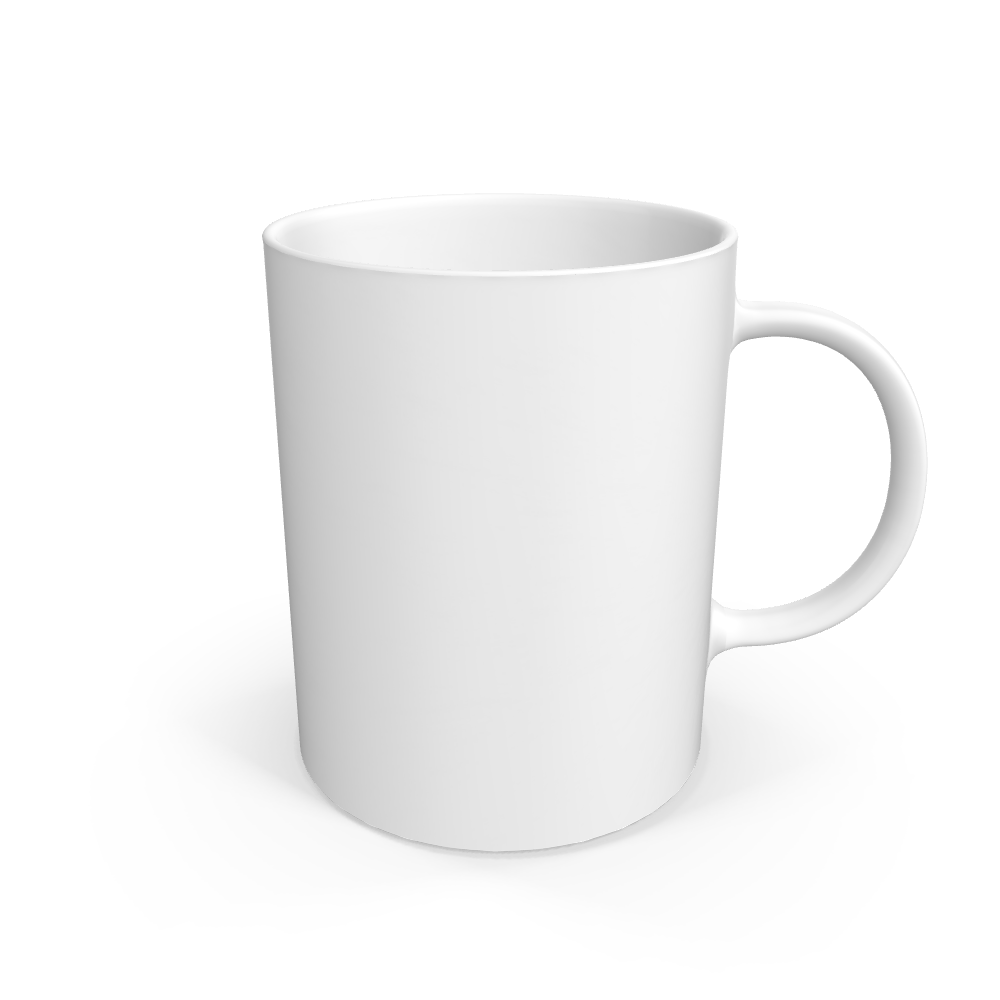 White White ceramic mug