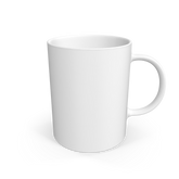 White White ceramic mug