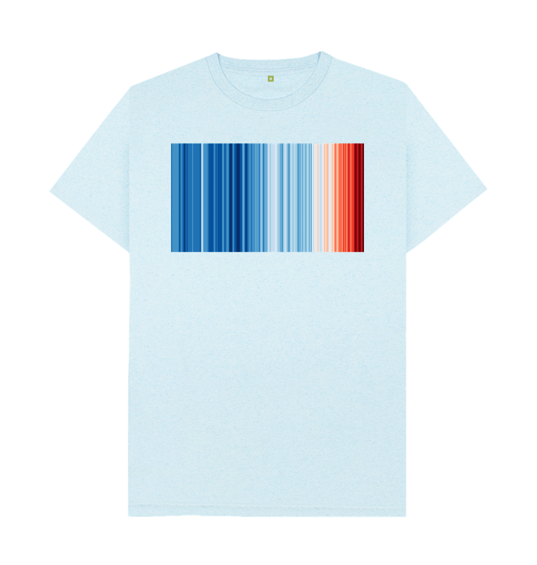 Light Blue Men's circular #ShowYourStripes t-shirt