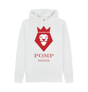 White POMP MMXIX hoodie
