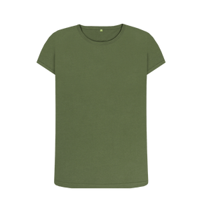 Khaki Printed T-shirt Front