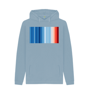 Stone Blue Printed Hoody Front