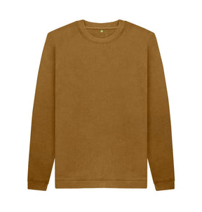Brown Men's organic cotton sweatshirt