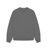 Slate Grey Women's organic cotton oversized sweatshirt