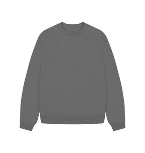 Slate Grey Women's organic cotton oversized sweatshirt