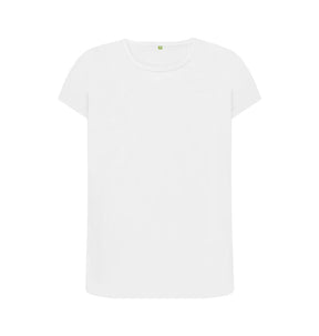 White Women's organic cotton crew neck t-shirt