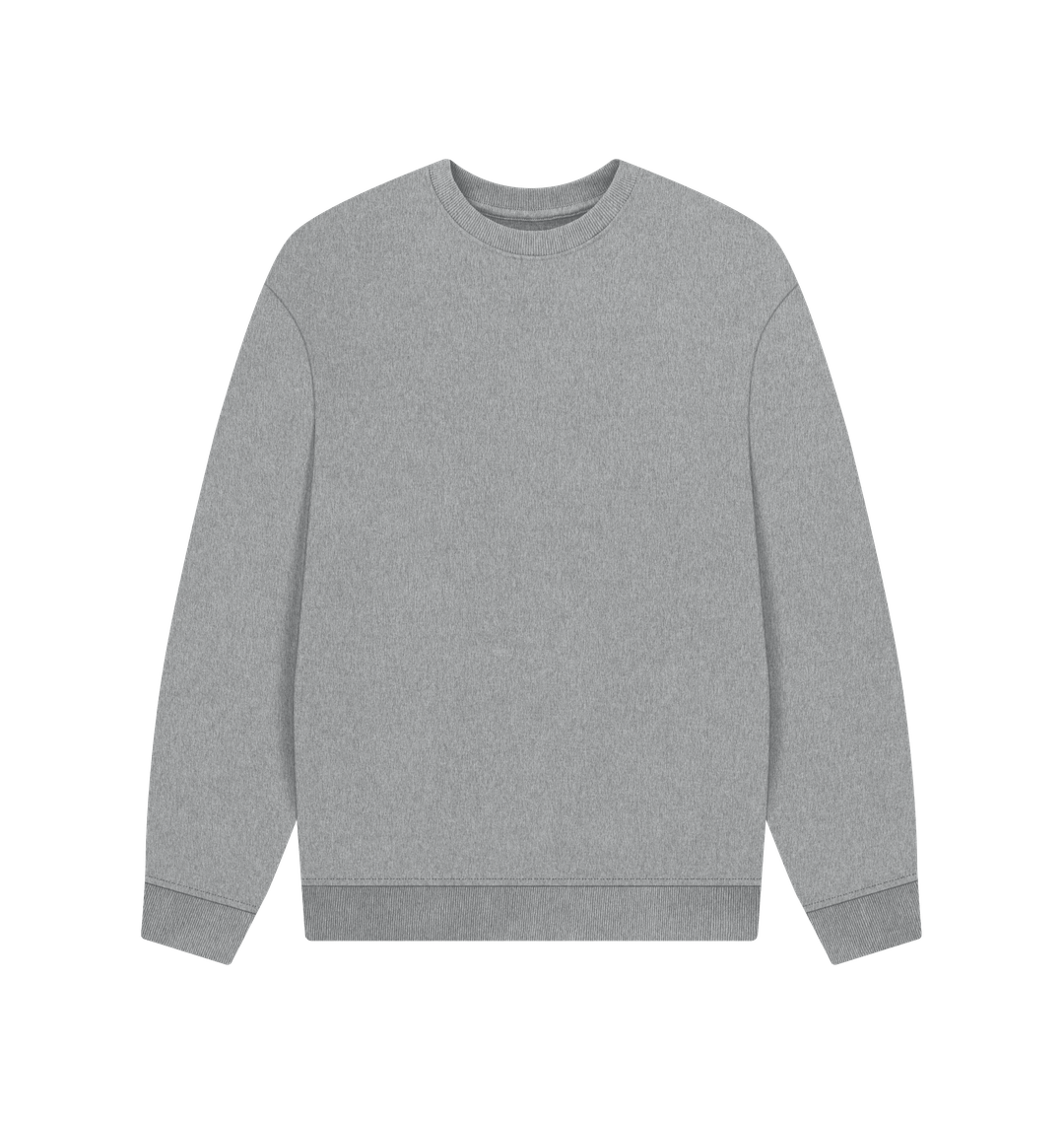 Athletic Grey Men's organic cotton oversized sweatshirt