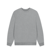 Athletic Grey Men's organic cotton oversized sweatshirt