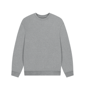 Athletic Grey Men's organic cotton oversized sweatshirt