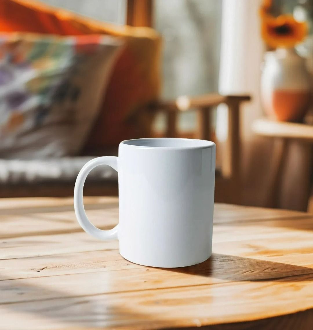 White ceramic mug