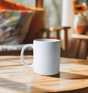 White ceramic mug