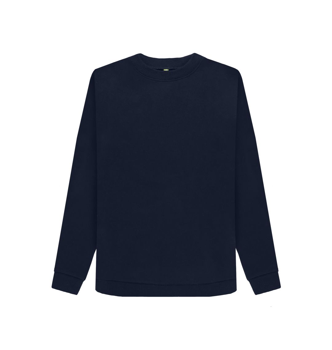 Navy Blue Women's organic cotton sweatshirt