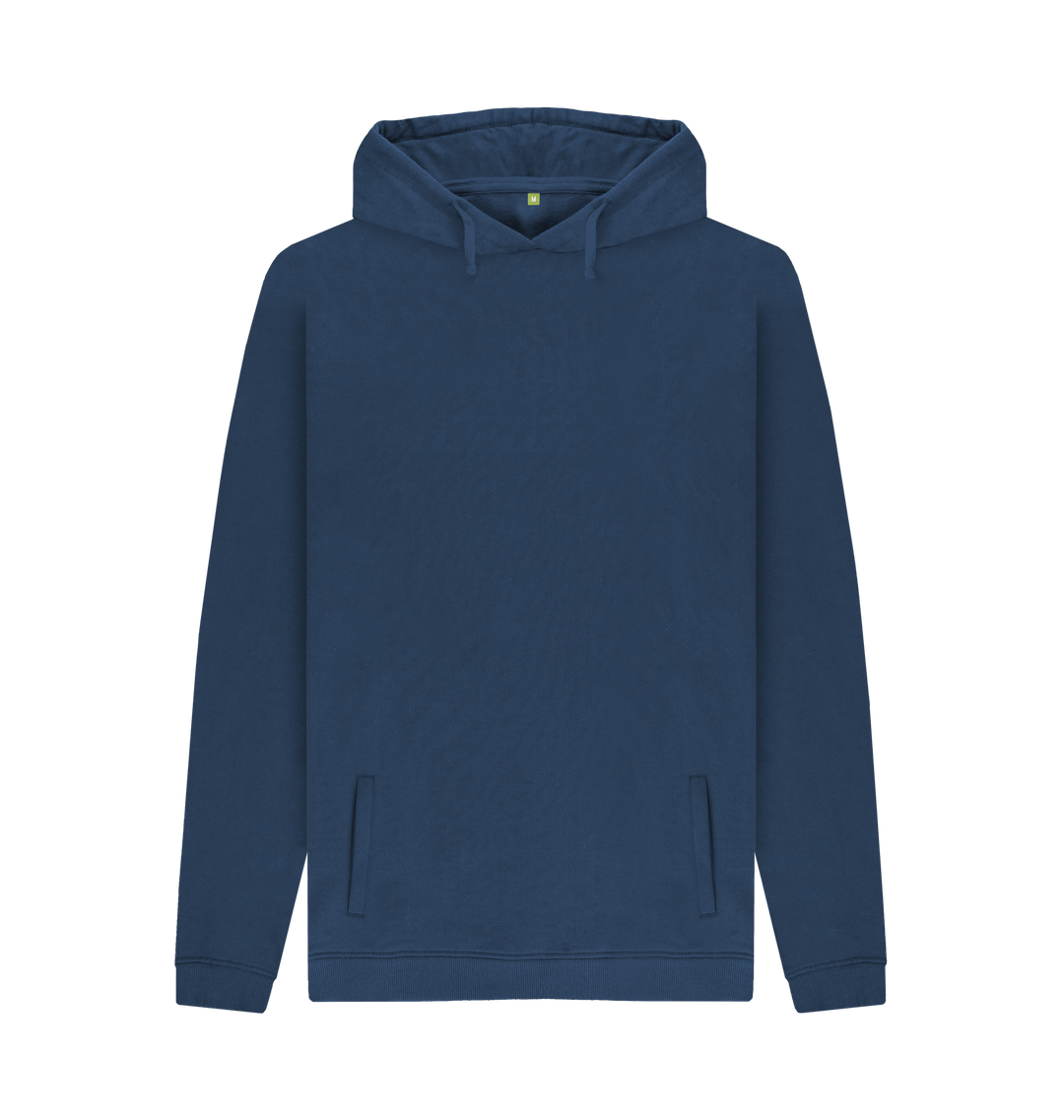 Navy Printed Hoody Front