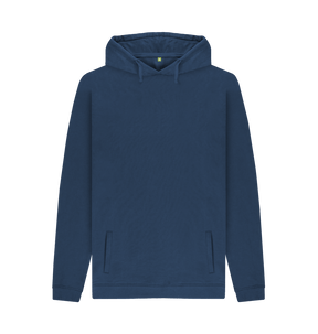 Navy Printed Hoody Front