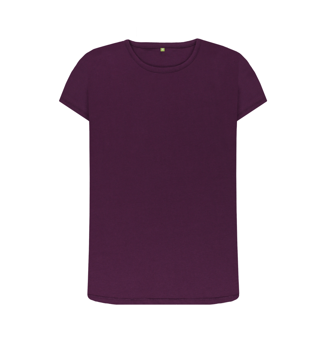 Purple Printed T-shirt Front