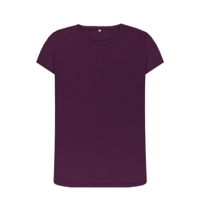 Purple Printed T-shirt Front