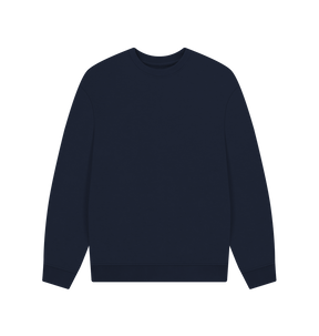 Navy Blue Men's organic cotton oversized sweatshirt