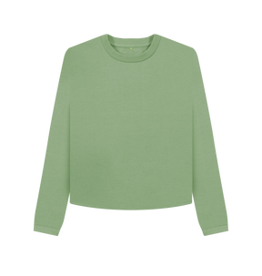 Sage Printed Boxy Jumpers