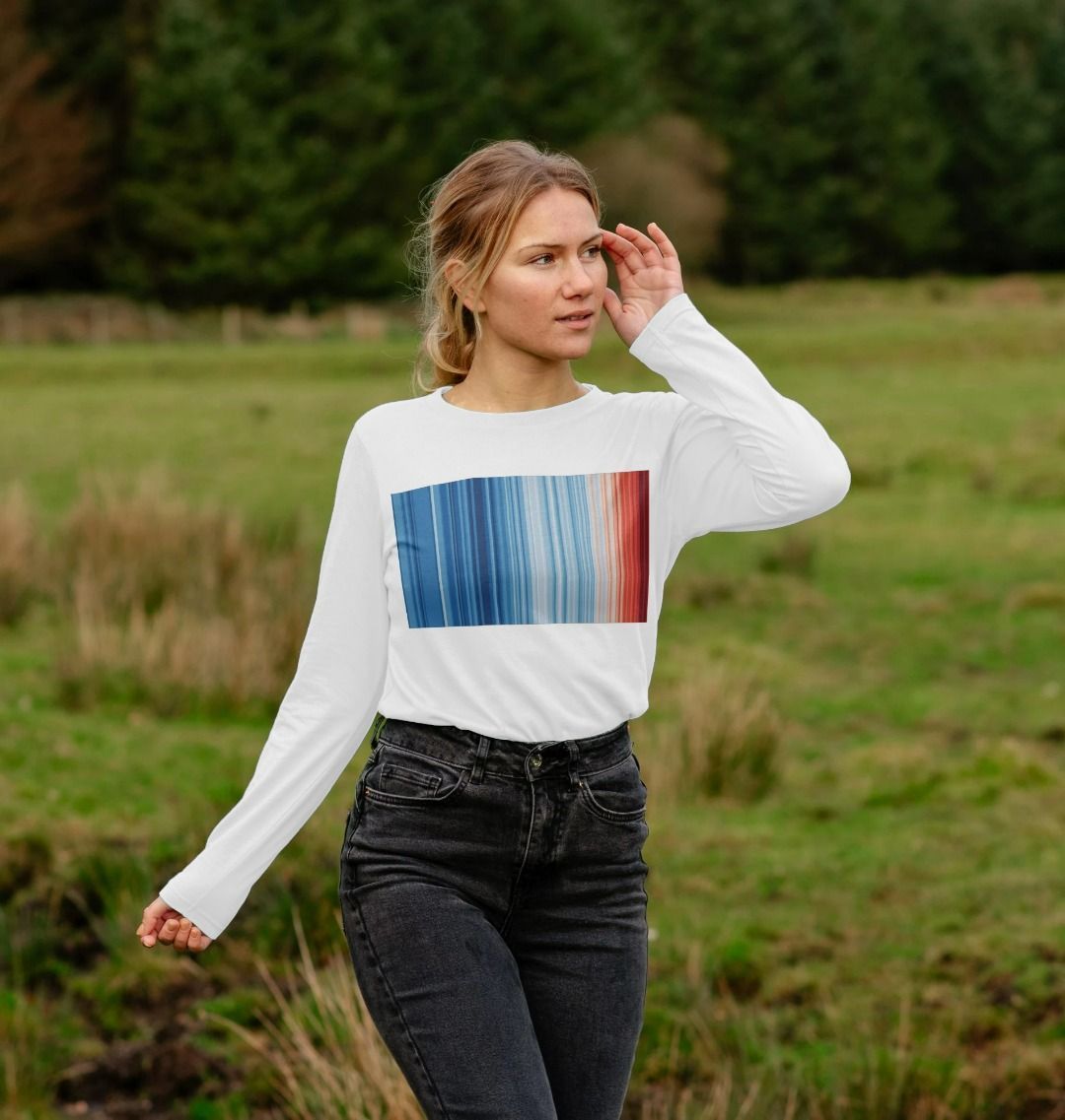 Women's #ShowYourStripes long sleeve t-shirt