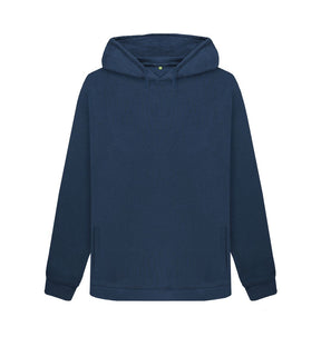 Navy Blue Women's organic cotton pullover hoodie