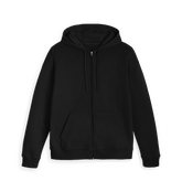 Black Zip hoody Front