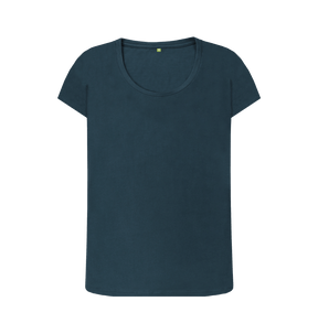 Denim Blue Printed T-shirt Front