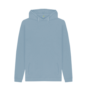 Stone Blue Printed Hoody Front