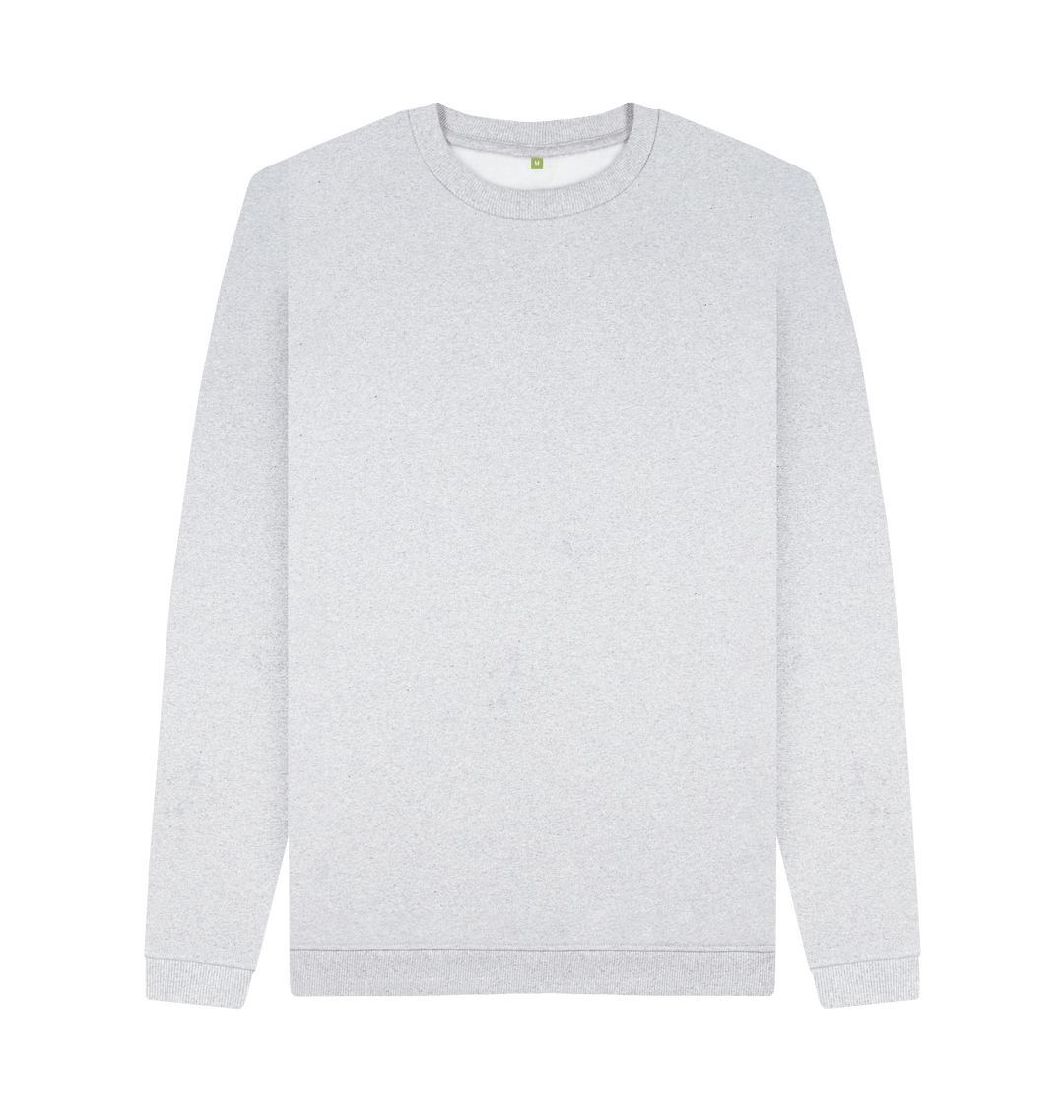 Grey Recycled Printed Sweater Front