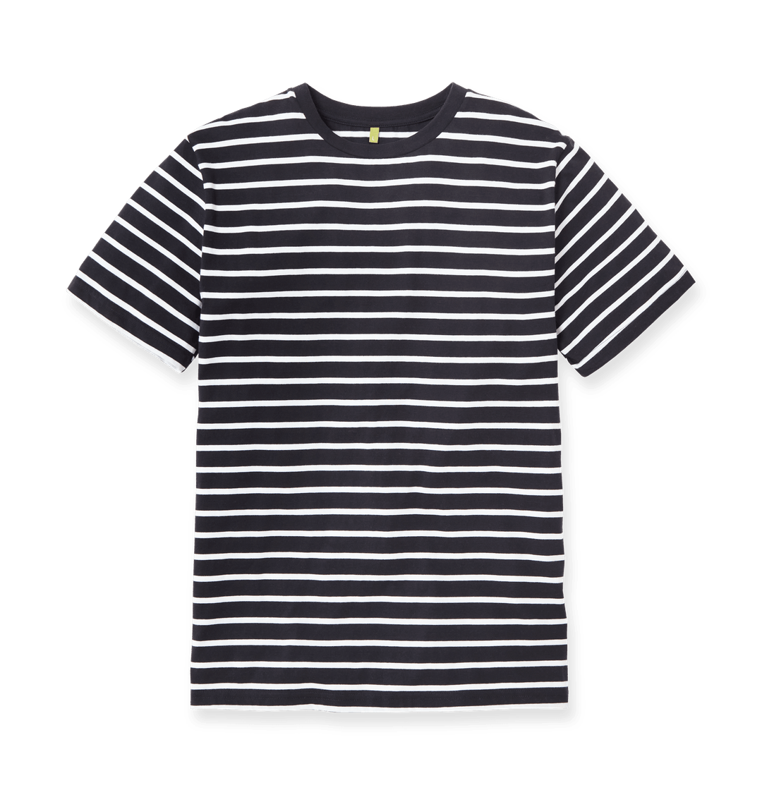 White Stripes Printed Premium T-Shirt Front