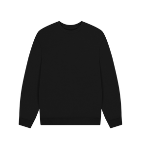 Black Men's organic cotton oversized sweatshirt