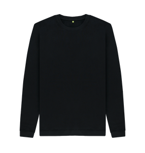 Black Printed Sweater Front