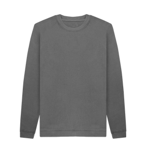 Slate Grey Printed Sweater Front