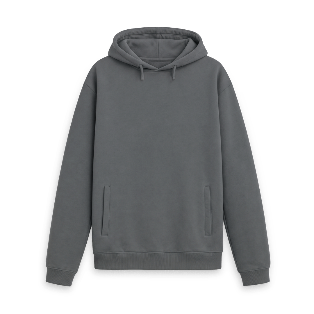 Slate Grey Printed Hoody Front