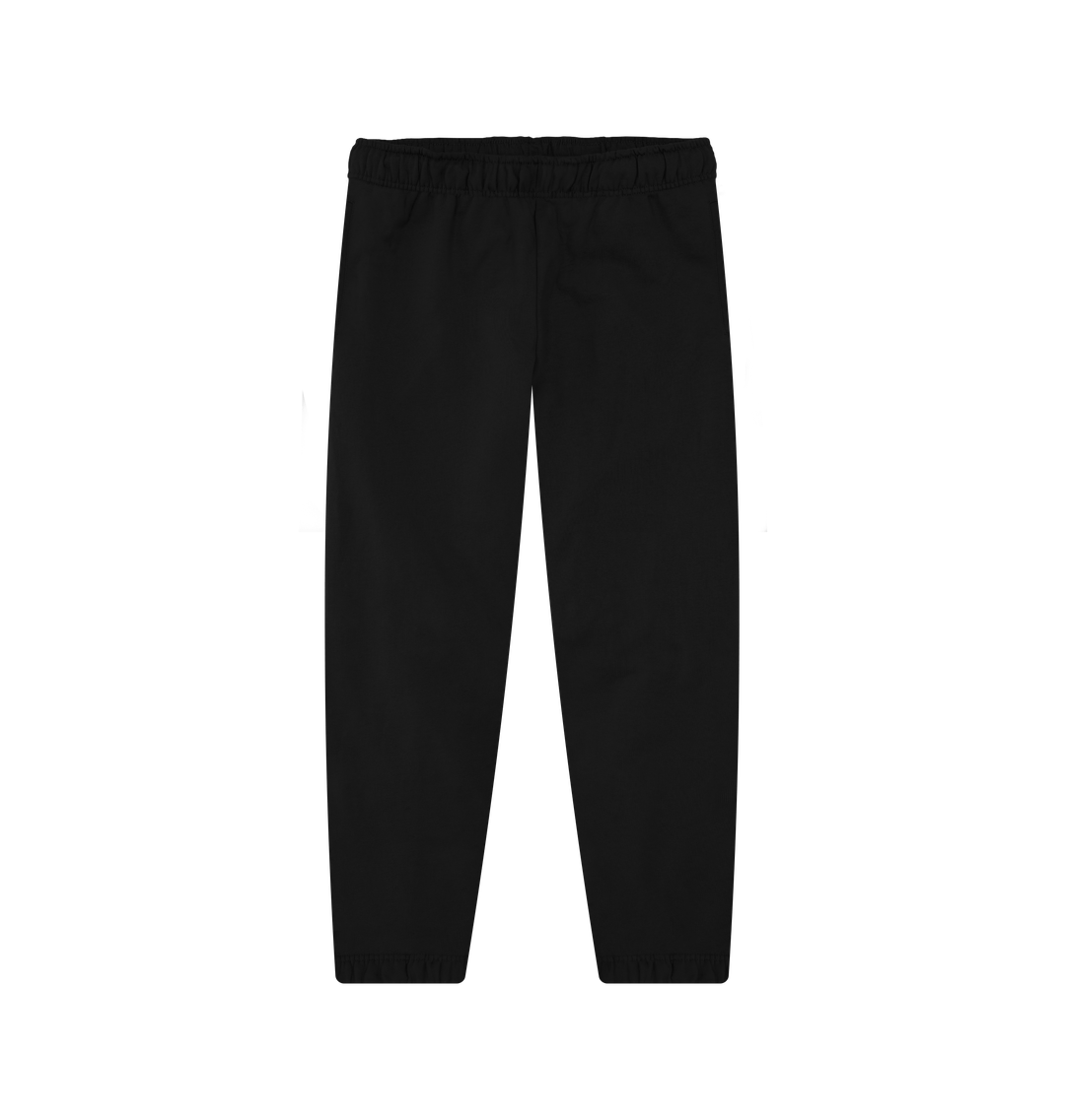 Black Men's certified organic cotton joggers