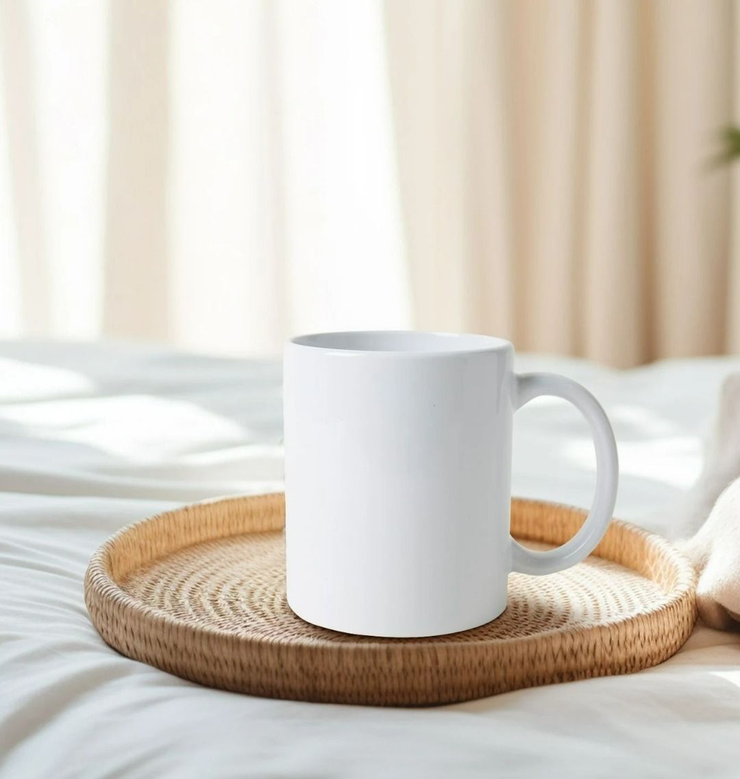 White ceramic mug