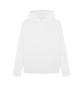 White Women's organic cotton relaxed fit hoodie