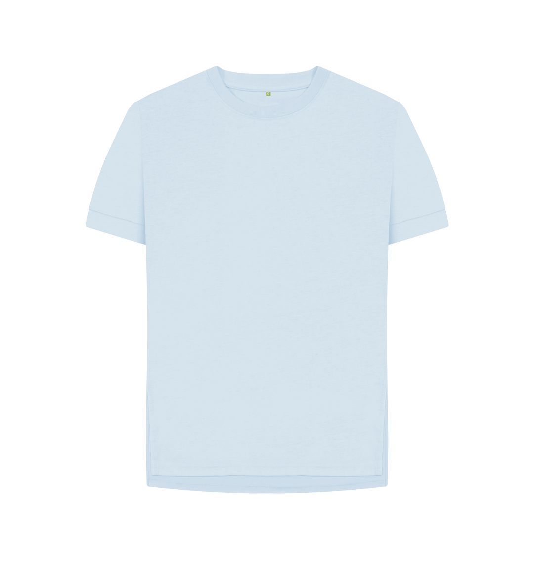 Sky Blue Women's organic cotton relaxed fit t-shirt