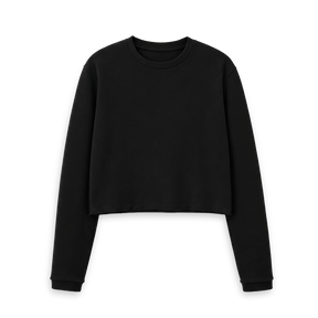 Black Printed Boxy Jumpers Front