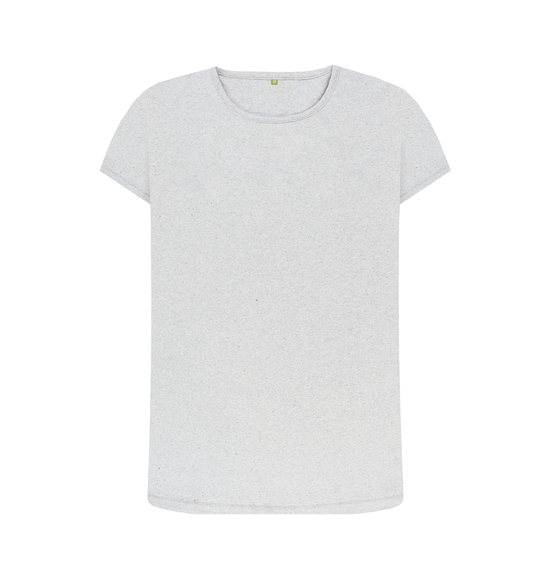 Grey Recycled Printed T-Shirt Front