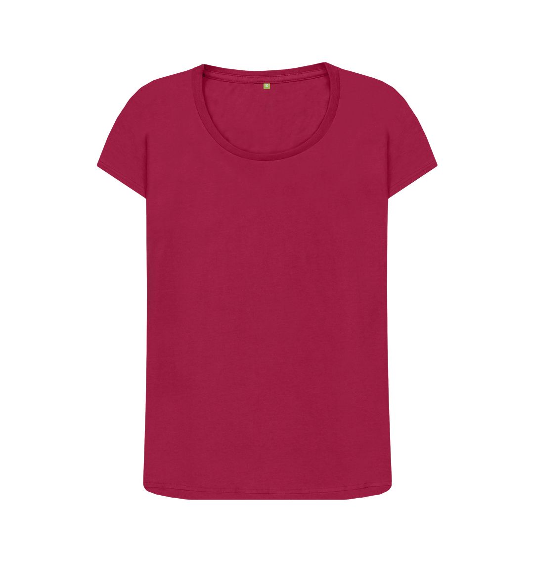Cherry Women's organic cotton scoop neck t-shirt