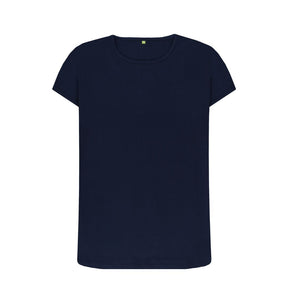 Navy Blue Women's organic cotton crew neck t-shirt